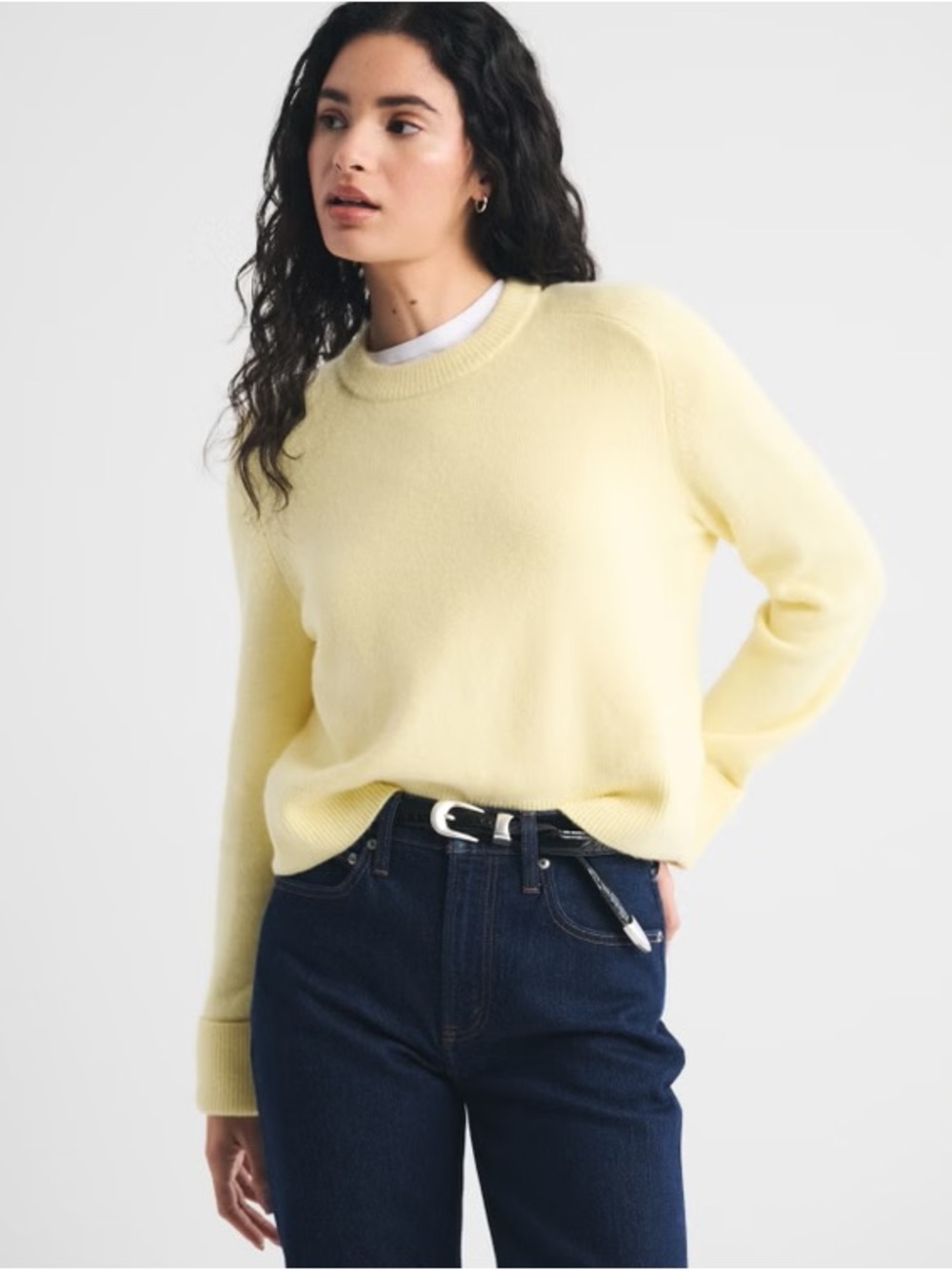The A&F Madeline Merino Wool-Blend Crew Sweater